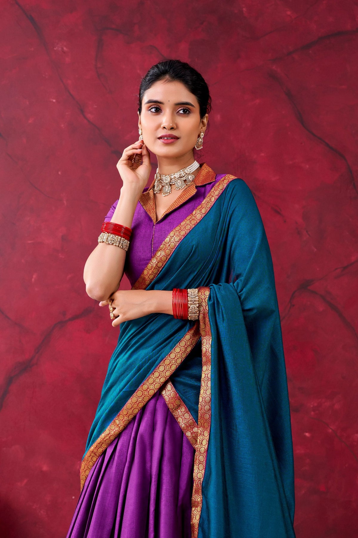 Classic Narayan Pet Cotton Zari Work Lehenga Choli For Women