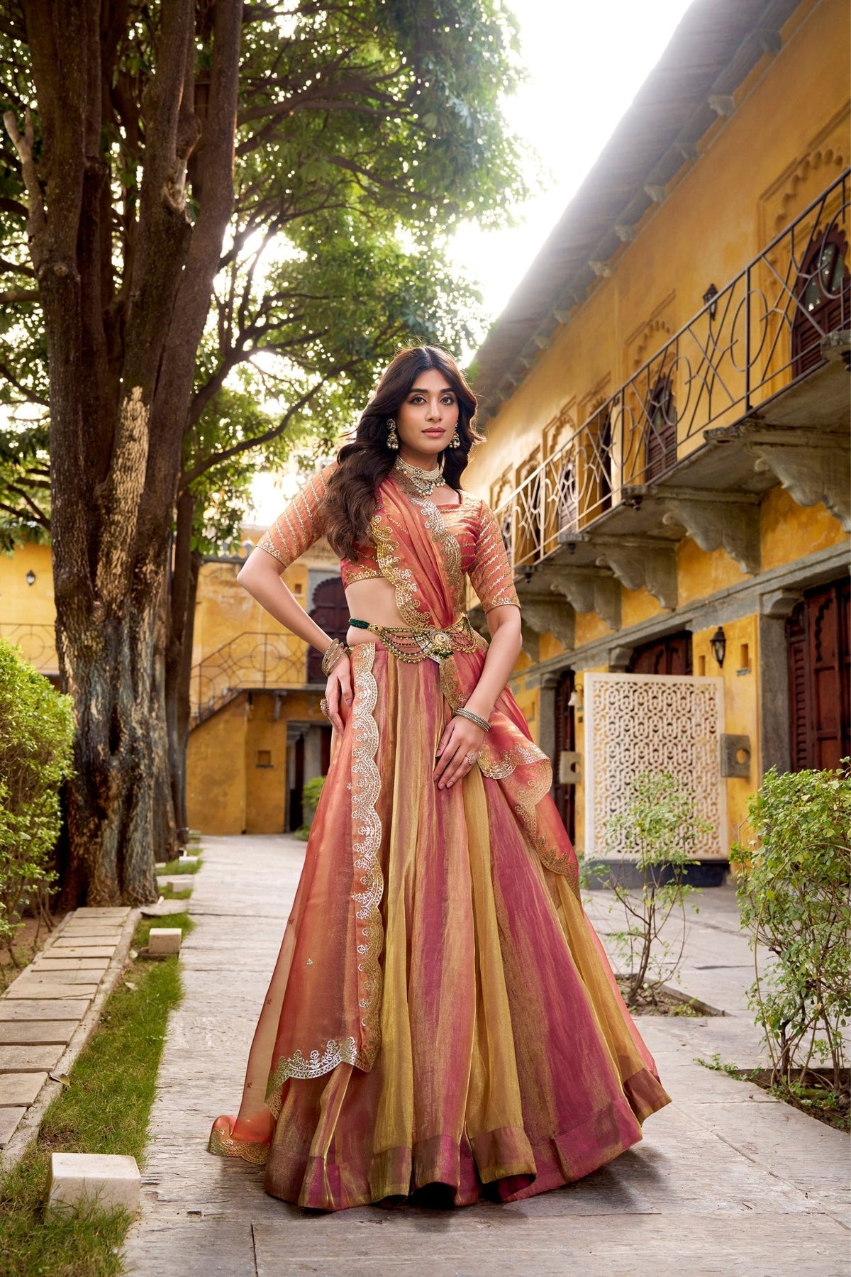 Carika Silk Designer Lehenga Choli Set With Embroidered Dupatta For Women