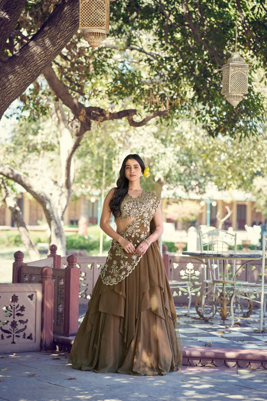 Wedding Special Marble Embroidered Lehenga Choli Collection