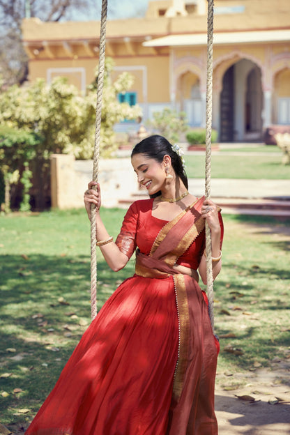 Classic Poly Cotton Traditional Lehenga Choli Set