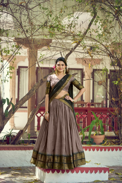 Classic Poly Cotton Traditional Lehenga Choli Set