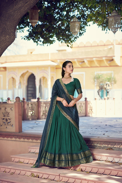 Classic Poly Cotton Traditional Lehenga Choli Set 